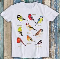 British Garden Birds T Shirt Meme Gift Funny Style Unisex Gamer Cult Movie Music Tee T812 150