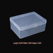 Transparent Rectangular Plastic Cotton Pad Storage Box