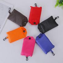 Multi-pocket Foldable Nylon Shopping Bag with Zipper 36.5*48CM; Orange