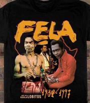 Fela Kuti black Collage T-shirt, Unisex Short Sleeve Shirt XS