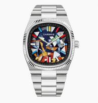 National Trend Graffiti Cartoon Quartz Watch: Large Dial for Kids and Men