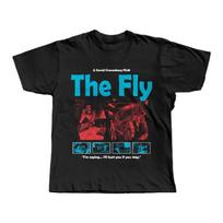 The Fly 1986 Siaubo Filmo Marškinėliai Vyrams Moterims Retro Cronenberg Sci-Fi Grafika Medvilniniai Trumpomis Rankovėmis XXXL