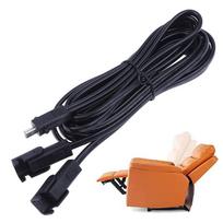 Extension Cord For Recliner 1 To 2 Multi-Purpose Massage Chair Cable 2 Pins Replacement Cable For Reclining Sofas Lift Chairs one size