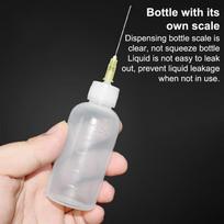 50 ml plastikinis skysto alkoholio buteliukas dozatoriui kanifolijai litavimo srautui pastai telefono plokštės valymui litavimo remonto įrankiams 50ML