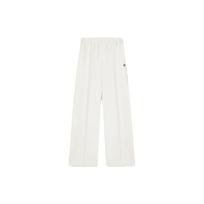 FILA Solid Color Straight Fit Knitted Sports Pants Women bottoms Brushed-White F11W348608F-IV L