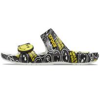 Crocs SmileyWorld x Classic Sandal Black White Men Sneakers Multi 207207-94S 43-44 black