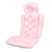 Full Body Bath Pillow for Bathtub Adult Tub Pillow Cushion for Bath for Headrest Neck Support Pink rožinė
