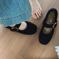 Flats Fur Women Snow Boots Loafers Suede Warm  Shoes Winter 2025 Fashion Designer Short Plush Sneakers 35