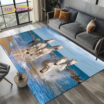 Horse Animal Carpet Rug for Living Room Bedroom Home Sofa Decoration,Kid Rug Floor Mat 60*90cm