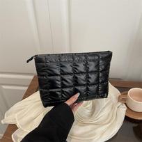 Pleated Ladies' Clutch, Makeup Bag, Large-capacity Fashionable Storage Bag