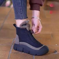 Womens Winter Snow Boots Thick Bottom Side Chain Warm Comfortable 36