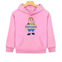 Comfortable Clarence children Hoody Graphic Printing Cute Sweatshirt Fashion Pullovers Sudaderas Capucha Autumn/Winter Tops 130