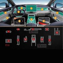 For BYD Tang DMi EV - Car Interior Center Console Transparent TPU Protective Film Anti-scratch Sticker Left Hand Drive