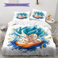 Son Goku Rašto Patalynė, Antklodės Komplektas Antklodės Užvalkalas Pagalvės Užvalkalas Namų Gimtadienio Dovana (1 * antklodės užvalkalas + 2 * pagalvės užvalkalai, be šerdies) 135x200cm