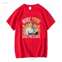 Comfort Colors More Pride Less Prejudice T Shirt Be Kind LGBTQ Jane Austen Proud Ally Month long or short sleeves vintage S