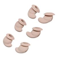 6 vnt. silikoniniai ausų antgaliai, įvorės, ausinių minkšti, patogūs dangteliai, gerinantys garso izoliaciją miegui 1 beige