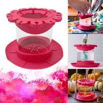 Paint Brush Cleaner Rinse Cup Fine Art, Studio, Classroom | Brushes Holder & Silicone Cleaning Tool For Acrylic, Watercolor, And Water-Based Mediums One Size