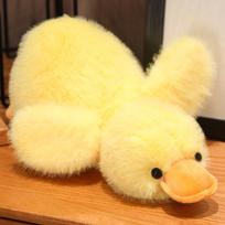 1/30-65cm Kawaii Long Hair Duck Plush Pillow Cute Soft Yellow Pink Purple Black White Duck Toy For Kids Boys Girls about 30cm