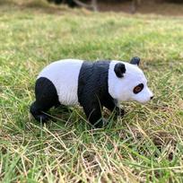 Cute Panda Bamboo Figurine Wild Animals PVC Miniature Toy for Kids Education Collection Decoration