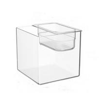 Multi-functional Transparent Double-layer Fish Tank Plastic Cube Cat Water Bowl Shatterproof Goldfish Tanks Home Decor