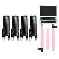 Pilates Rod Kits with Resistance Band Multifunctional Pilates Rod Home Gyms Strength Training Equipment for Women & Men