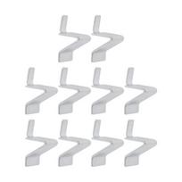 Adjustable Shelf Clip Pack of 10 Metal Fasteners Corrosion Resistance Secure Install for Cabinet Shelving Durability 1