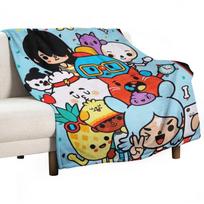 Toca boca life kids happy Throw Antklodė Minkšta antklodė Antklodė Pūkuota 75x90cm