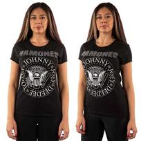 Ramones Ladies T-Shirt: Presidential Seal (Diamante) (Small) L