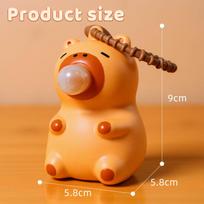 Cute Capybara Squishy Bubble Toy Keychain Decompression Pendant Bag Car Accessory Doll Small Gift for Relief Stress Squeeze Toys 1pc