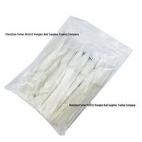 50-Color Fan-Shaped Transparent Nail Art Display Rings Natural Fan-shaped Color Chart (Pointed)
