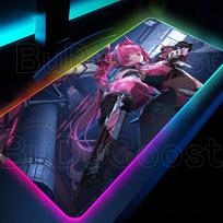 RGB LED Light-up mouse pad Arknights Endfield Yvonne Keyboard Mat Cool HD Printing deskmat desk organizers PC Gaming Accessories RGB600x300x3mm