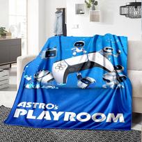 1pc Astro Bot Adventure flannel Blanket for Super Soft Cute Comfort Blanket for Travel Bedding Couch Sofa Blanket Y7234 75cmx90cm