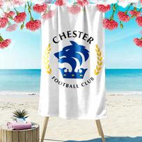 Chesterfield F.C Print Beach Towel, Large Soft Quick Dry Towel for Beach Camping Swimming 70cmx140cm(27x55inch)