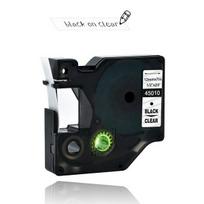 Su DYMO D1 suderinama juostelė CIDY 45010 12 mm skaidri juostelė/ juodas tekstas