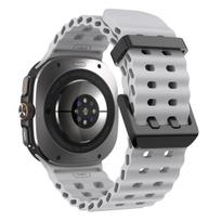 Marine Band For Samsung Galaxy Watch Ultra 47mm Sports Silicone Strap Bracelet For GalaxyWatch Ultra Watchband Accessories 2028 Galaxy Watch Ultra pilka spalva