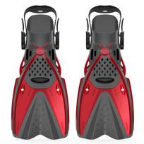 Professional Snorkeling Foot Diving Fins for Adult KIDS Diving Fins Beginner Swimming Equipment Portable Flippers S M raudona