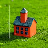 Cute Creative Modern Small House Landscape Figurine Crafts Fashion Miniature Statue Diy Home Decoration Small Ornaments Gifts A6
