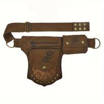1pcs Vintage Cotton Waist Bag Multi-functional Phone Pouch Adjustable Strap for Outdoor Sports Travel Crossbody Bag