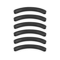 6Pcs/Set Eyelash Curler Pads High Clip Silicone Black Replacement Eyelash Elastic Professional Pads Cosmetic Accessories