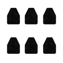 6Pcs Urinal Floor Mats for Men Bathroom Absorbent Urinal Pads Reduce Odors Protect Floors Washable Non-Slip Urinal Rug for Guest Room Restroom 6pcs