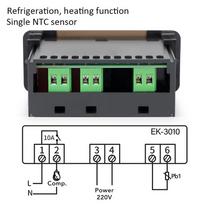 EK-3010/EK-3020/EK-3030 LED skaitmeninis termostatas, temperatūros valdiklis, termoreguliatorius, šaldymo atitirpinimo signalizacija