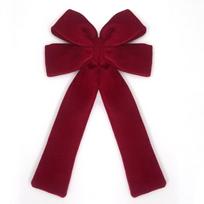 Large Size Christmas Red Velvet Bow Reusable Classic Christmas Wreath Bow-knot Extended Ribbon Xmas Bow-knot Pendant Wedding 30-54cm