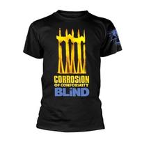 CORROSION OF CONFORMITY BLIND Marškinėliai Spausdinimas priekyje ir gale oficialus licencijuotas prekes M