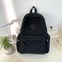 Solid Color Versatile Backpack for Travel  Large Capacity Schoolbag for Junior and Senior High School Students  Casual Backpack .