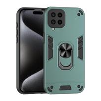 For Samsung Galaxy A73 A72 A71 A56 A55 A54 A53 A52 M55 M54 M52 M53 M34 M14 Magnetic Finger Ring Holder Military Protective Case For Galaxy A52 4G žalia
