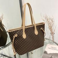 2023 Retro Printed Large Capacity Women's Shoulder Tote Bag