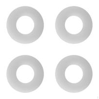 4 Pieces Flush Valve Seal,Toilet Tank Parts Repair Silicone for Plumbers and
