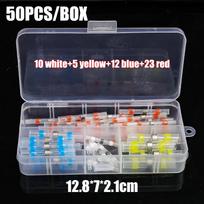 50/100 VNT. Rinkinys Automobilio Izoliuotas Gnybtas Elektros Laido Litavimo Sandariklis Jungties Gnybtai Susitraukiantys Crimp Jungtys Vandeniui Atsparus Šilumos Jungiklis