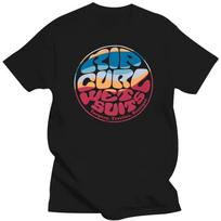 Vasaros vyriški marškinėliai Rip Curl spaudinys Madingi medvilniniai trumpomis rankovėmis Vintažiniai Aukštos kokybės marškinėliai Vyriški Oversized apvalia kaklo viršutinė dalis Drabužiai M