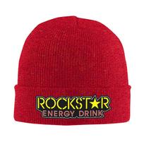 Rockstar Energy Drink Warm Knitted Cap Winter Knit Bonnet Hat Skullies Beanies Hip Hop Caps for Unisex One Size